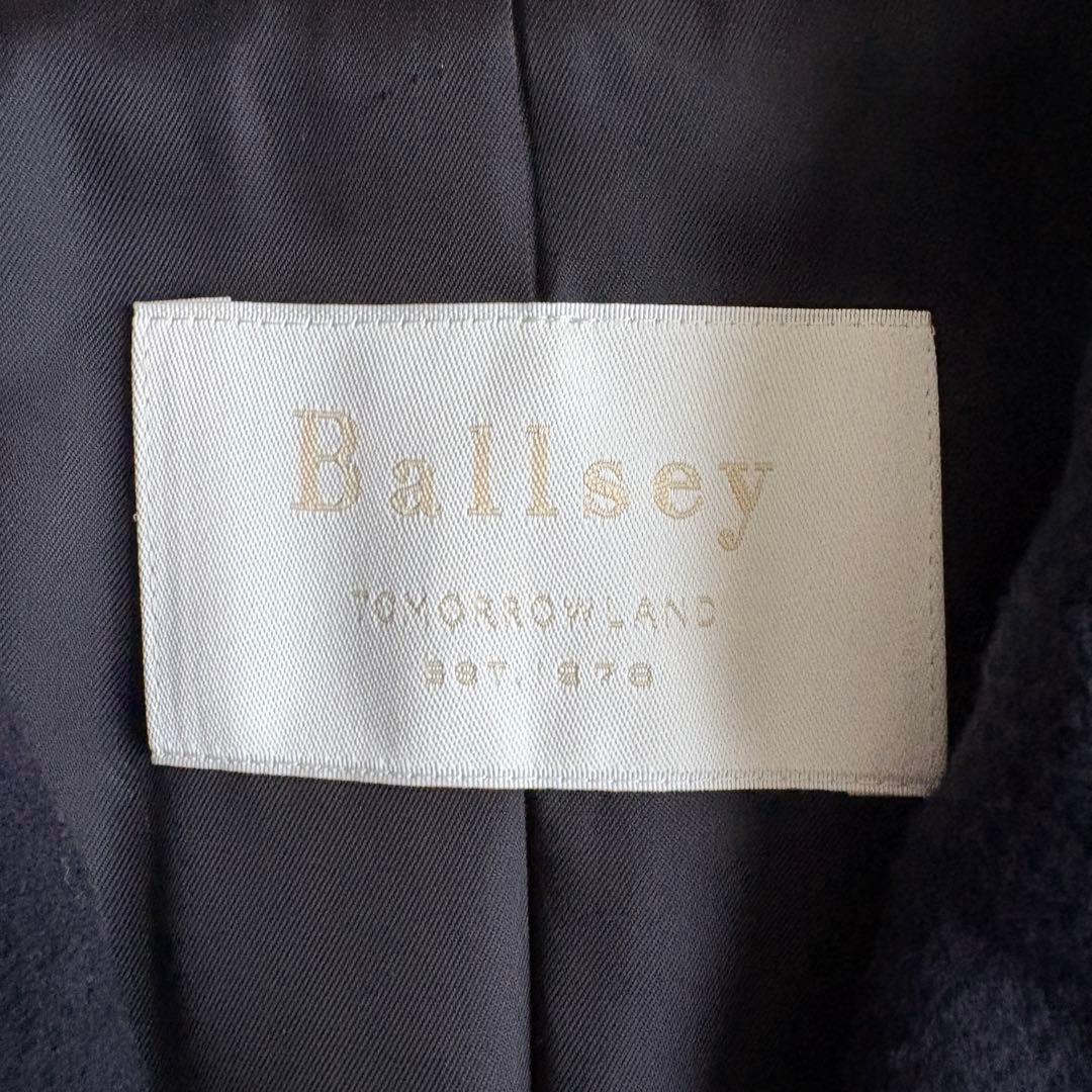 美品✨ Ballsey ウールナイロンカシミヤチェスターコート 濃紺 ロング M