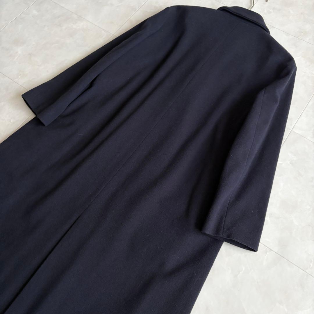 美品✨ Ballsey ウールナイロンカシミヤチェスターコート 濃紺 ロング M