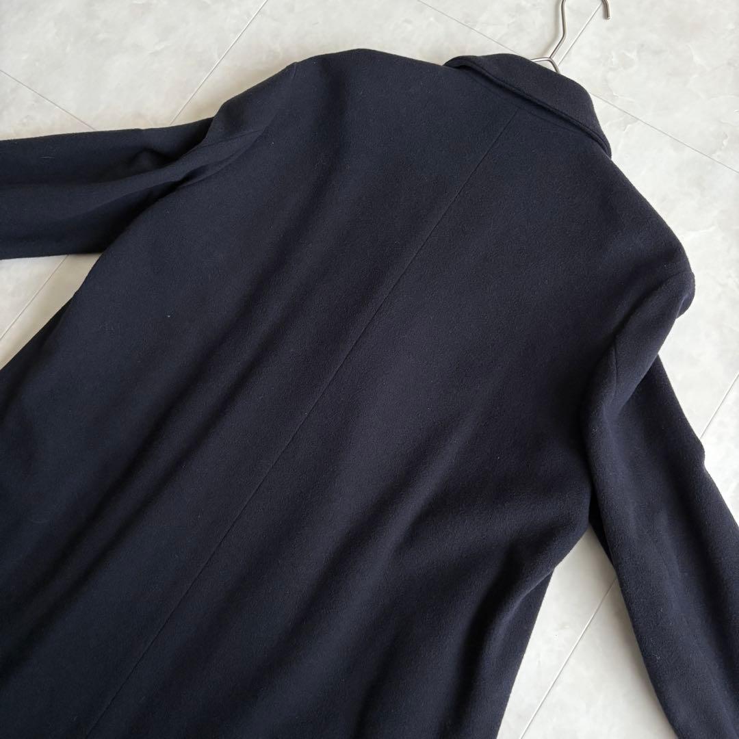 美品✨ Ballsey ウールナイロンカシミヤチェスターコート 濃紺 ロング M