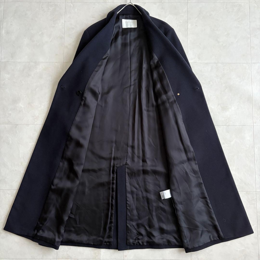美品✨ Ballsey ウールナイロンカシミヤチェスターコート 濃紺 ロング M