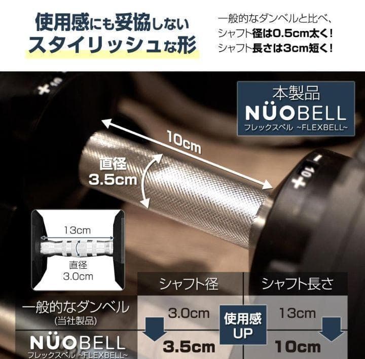 ダンベル可変式 2個セット 32kg フレックスベル筋トレ 1446
