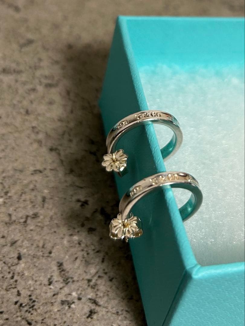 Tiffany & Co. ナロー ピアス1837 購入証明書付き、付属品完備