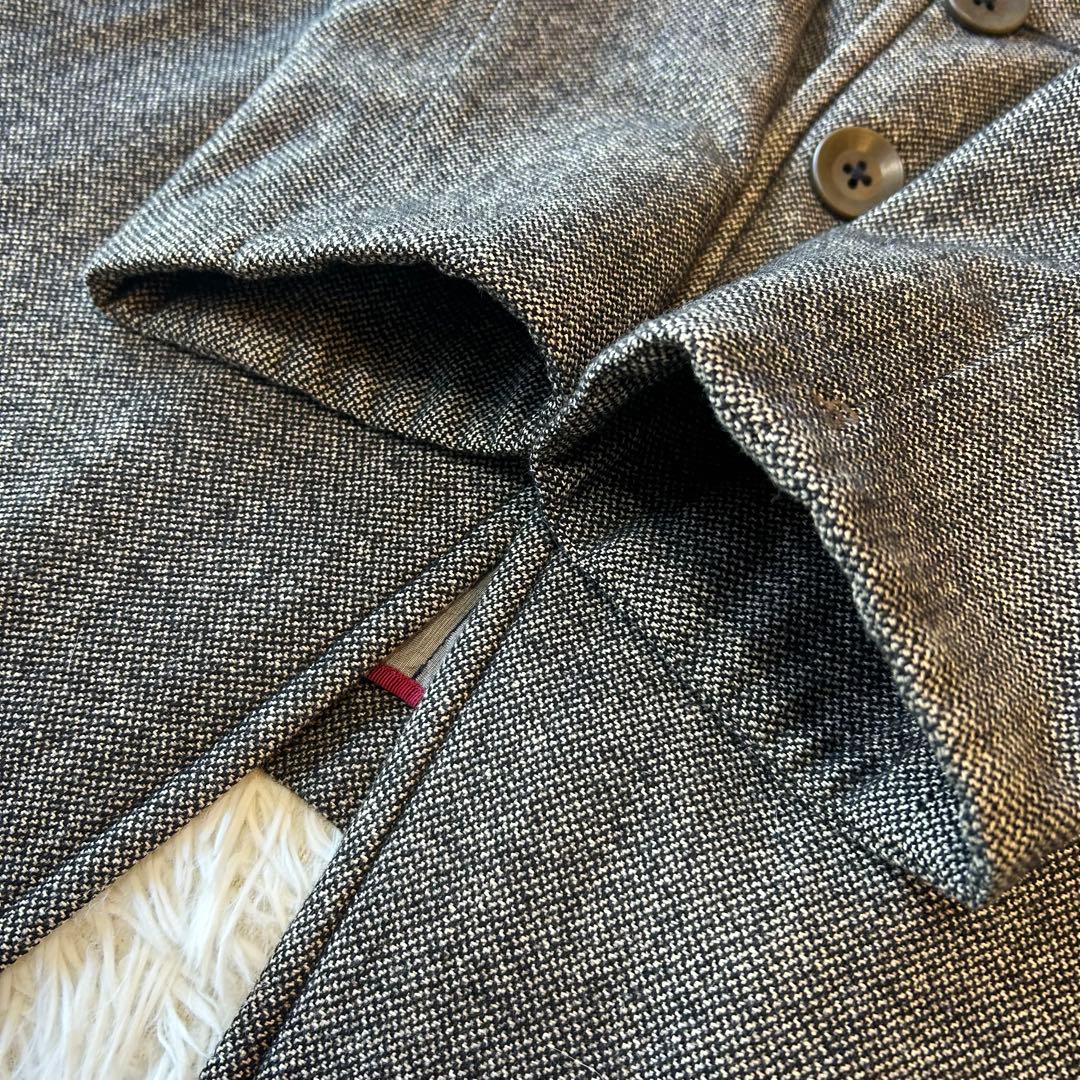 美品　45rpm45R ブリティッシュツイード　ロングコート　ウール　M