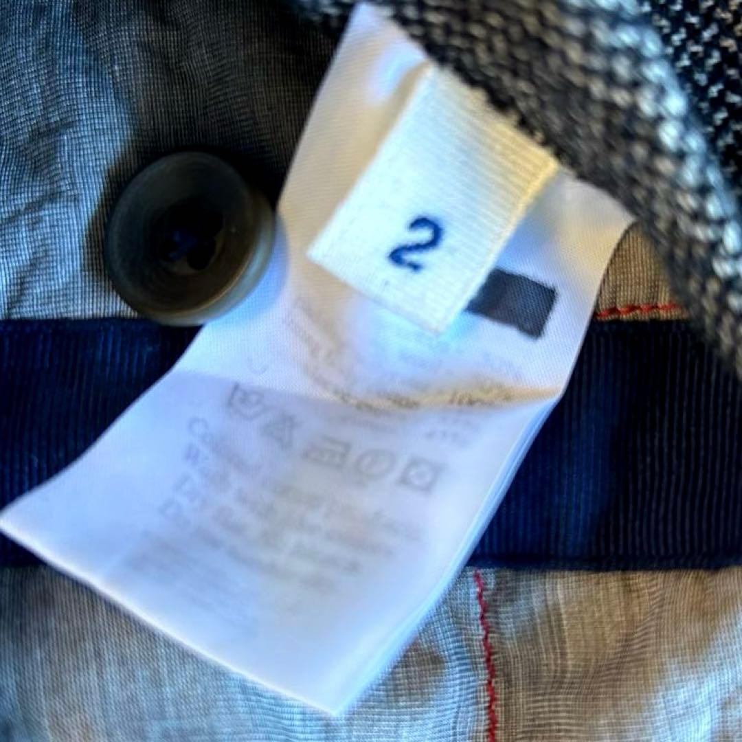 美品　45rpm45R ブリティッシュツイード　ロングコート　ウール　M