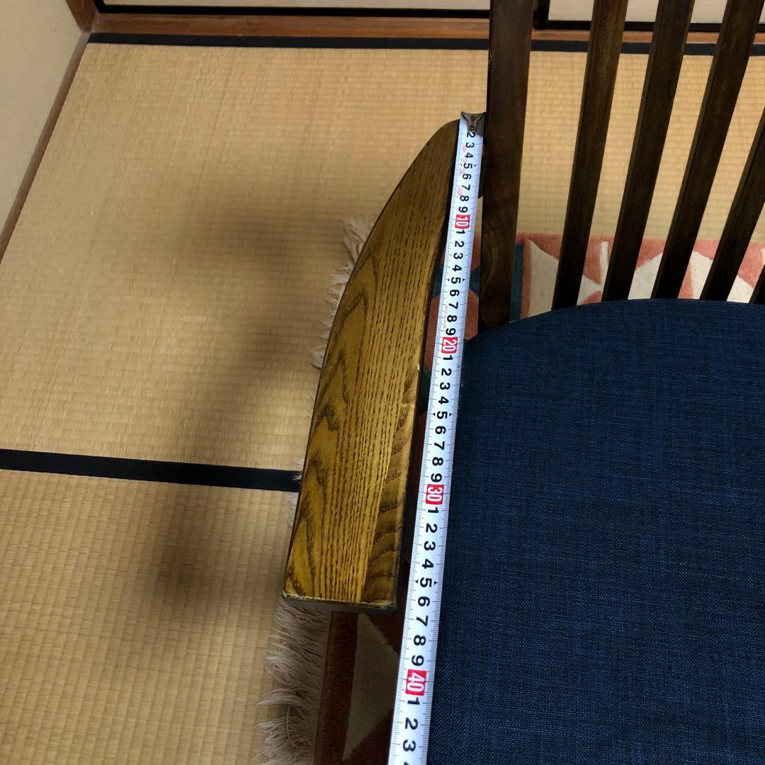 ①和モダン　ダイニングチェア　肘あり