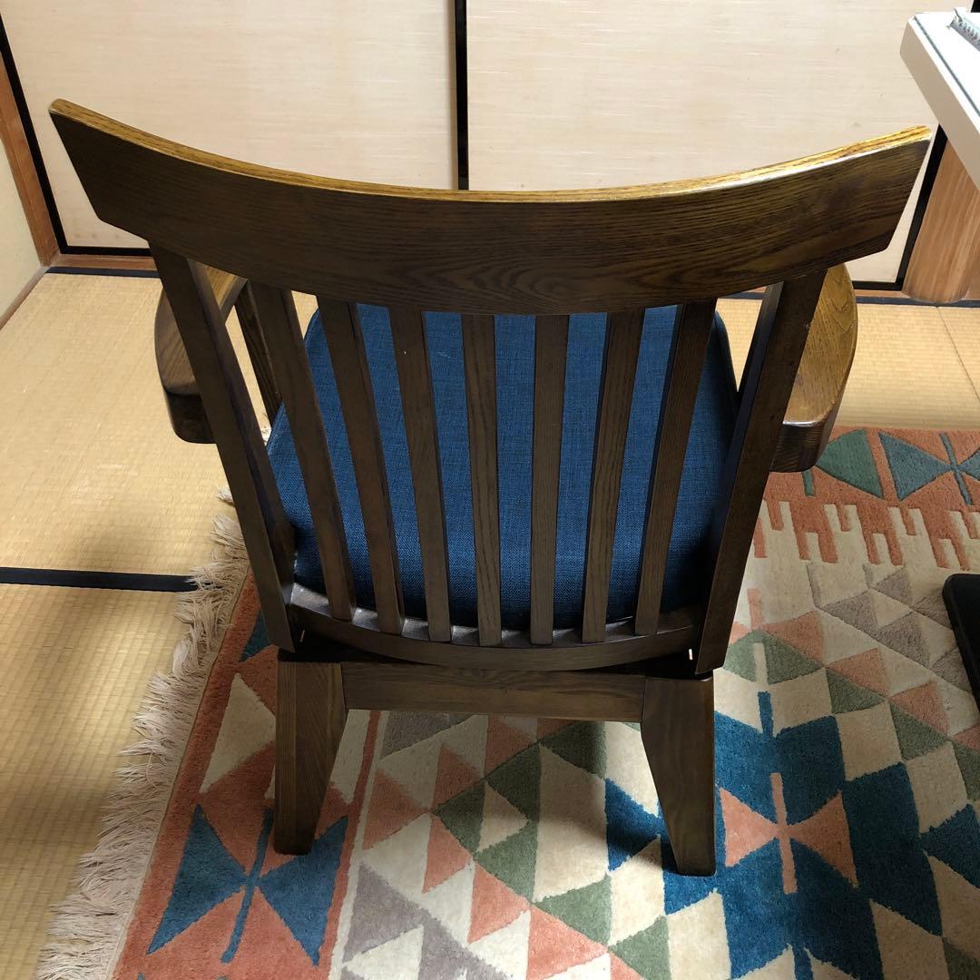 ①和モダン　ダイニングチェア　肘あり