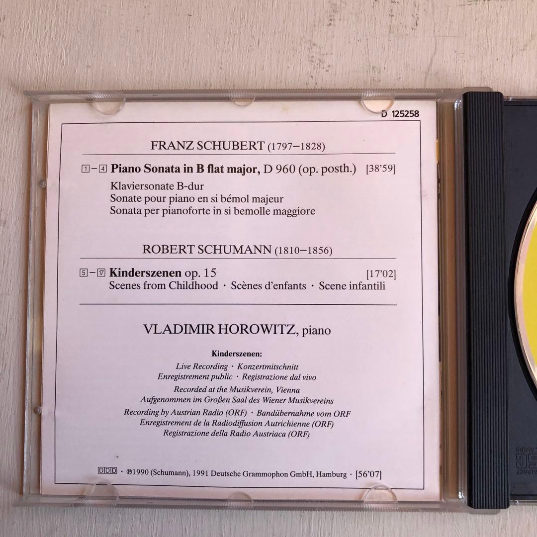 輸入 Horowitz The Poet ザ・ポエト ホロヴィッツ シューベルト