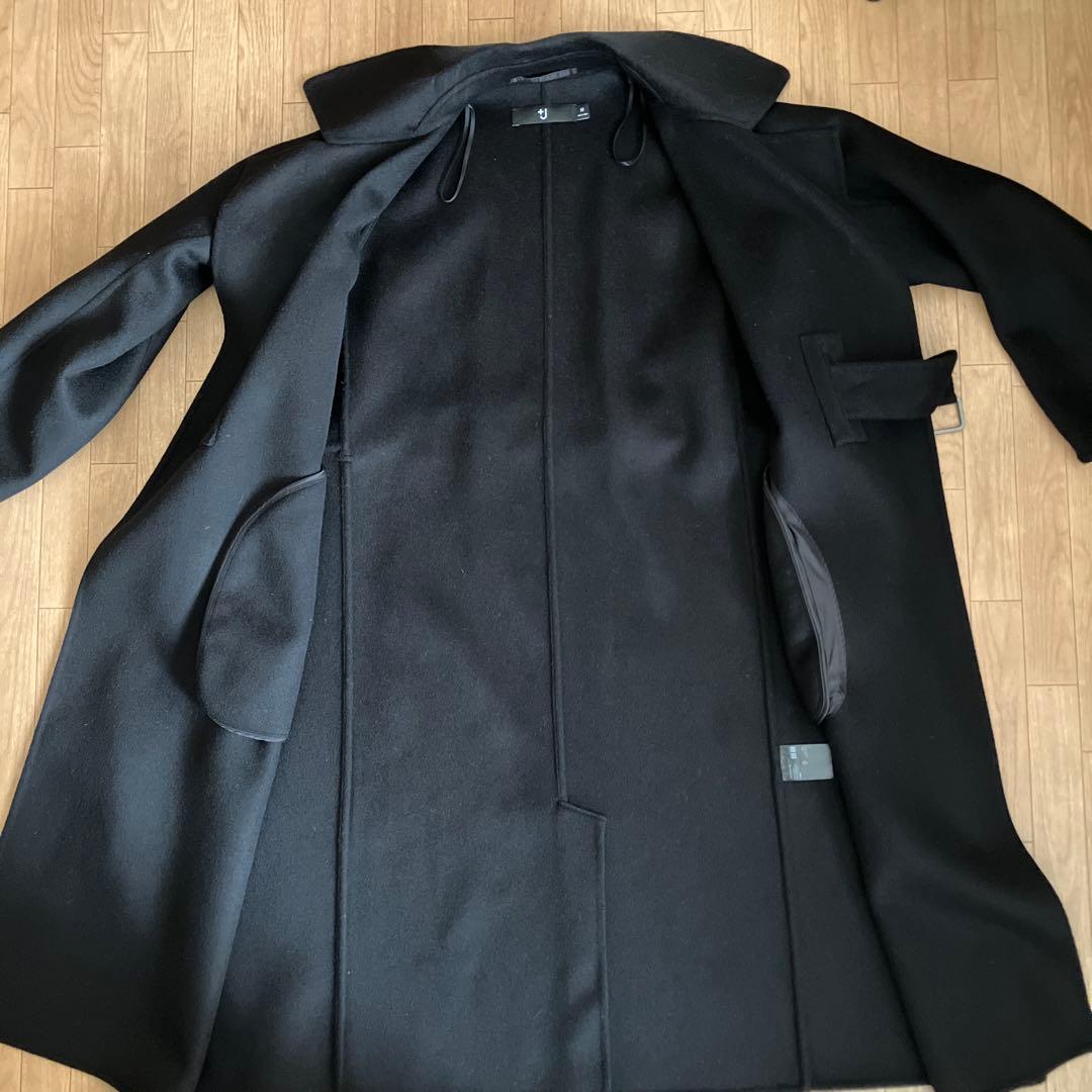 【タイムセール】ユニクロ +J カシミアブレンドラップロングコート