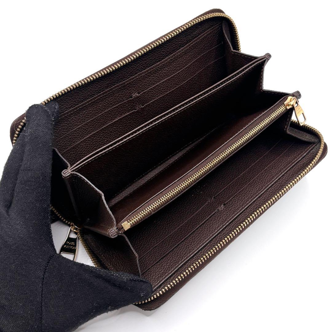 ルイヴィトン　アンプラン長財布　ジッピーウォレット　ダークブラウン