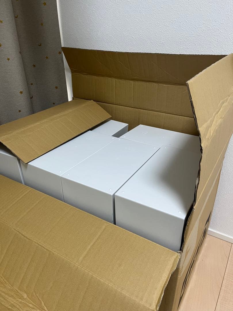 無印良品 ポリプロピレンスタンドファイルボックス・ワイド・Ａ４用・ホワイトグレー