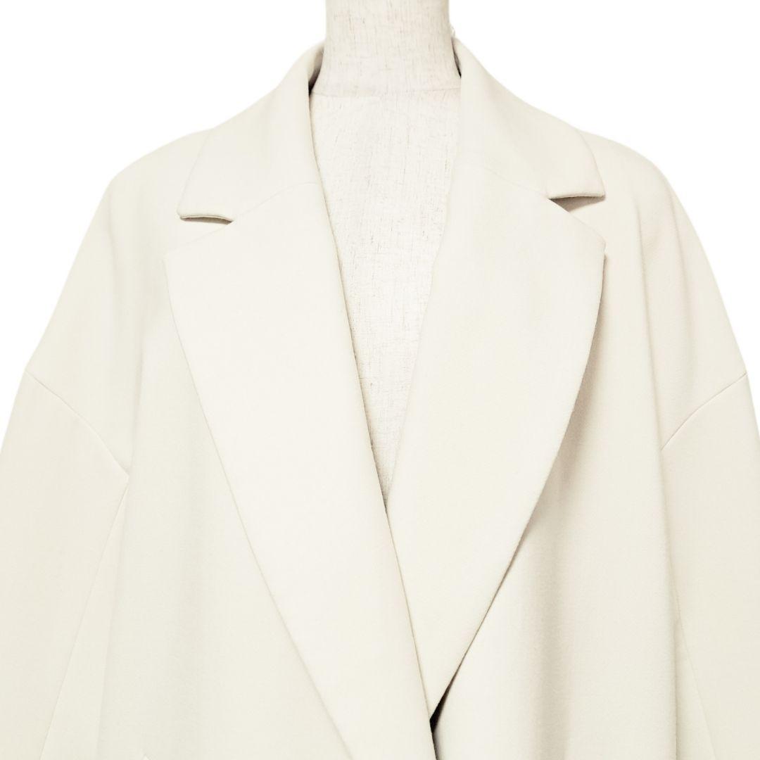 エンフォルド ダブルクロススリットオーバーコート アイボリー 38 M