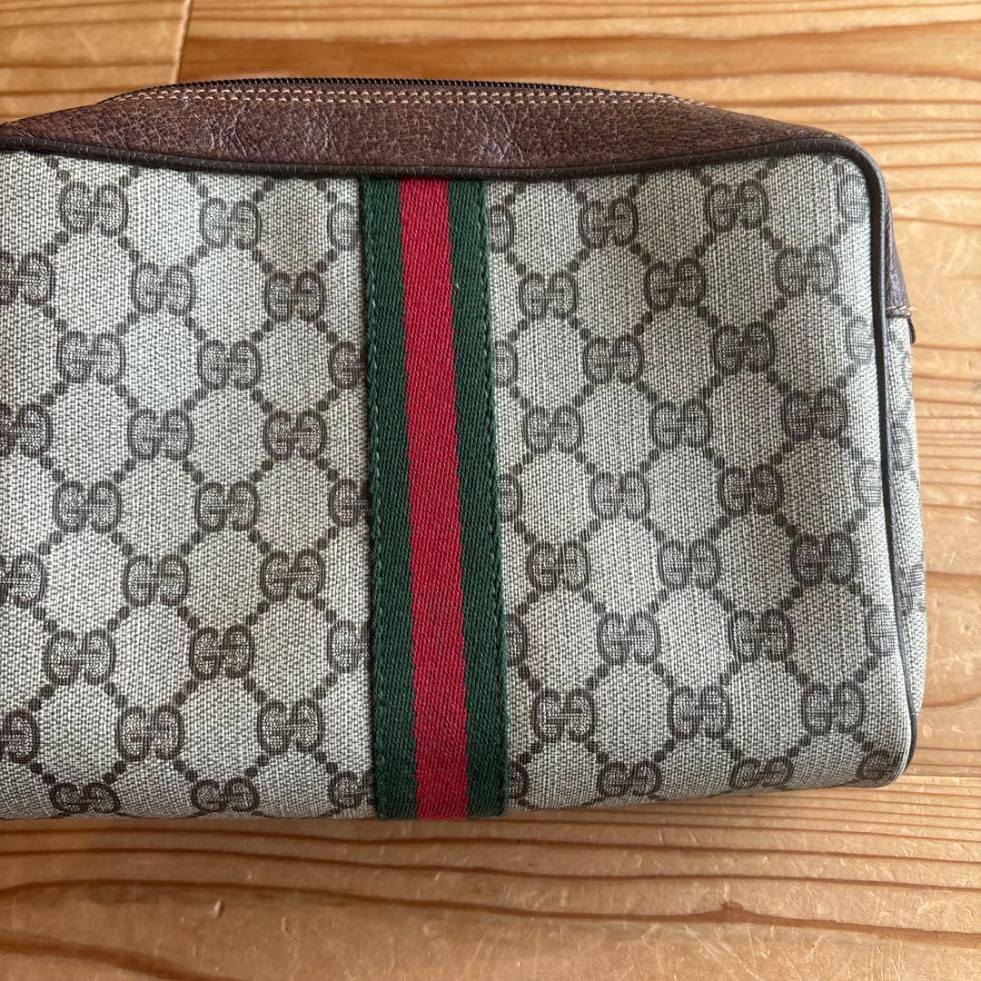 オールドグッチ　シェリーライン　ポーチ　クラッチバッグ