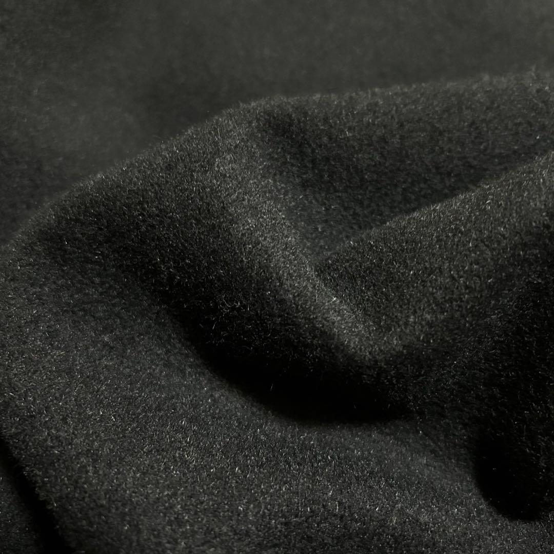 美品　アナイ　アンゴラ混　ボリュームショールカラー　シャルムショートコート　黒