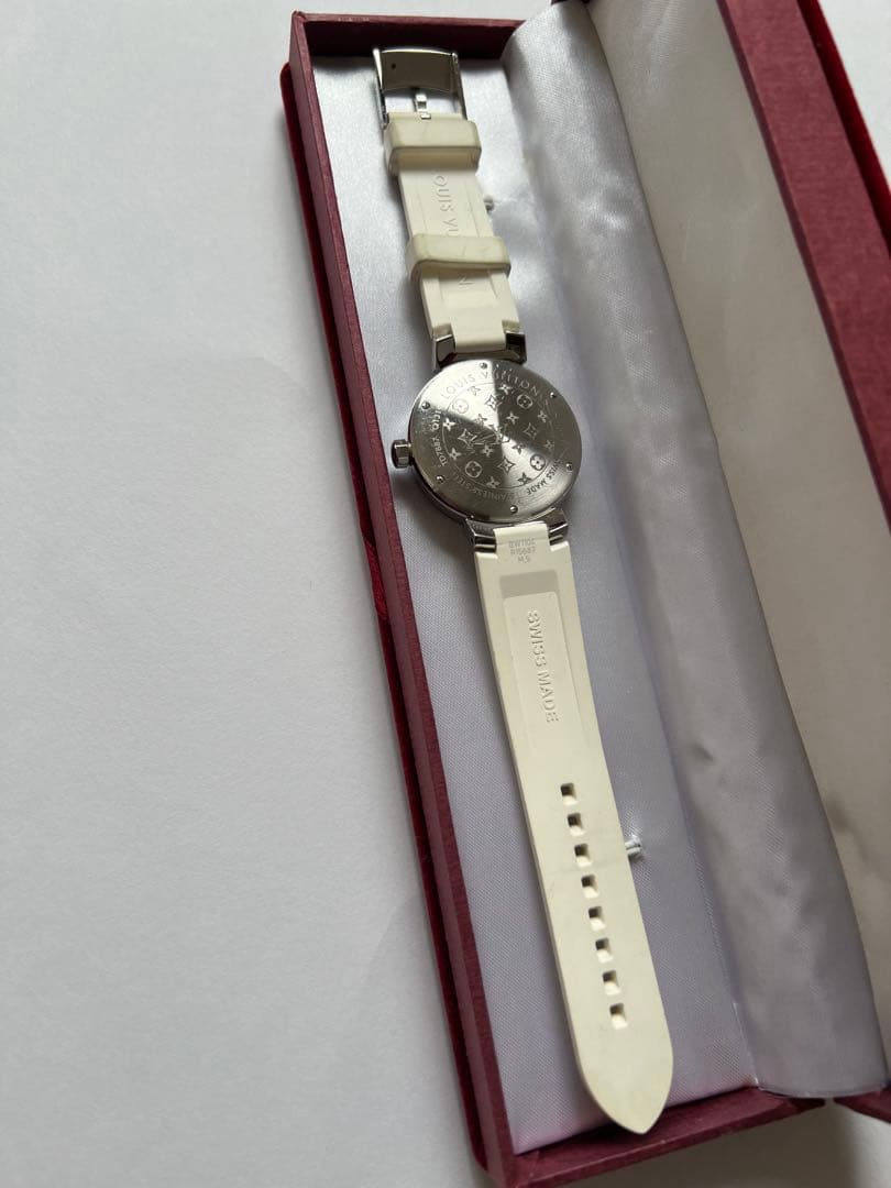 LOUIS VUITTON タンブール 腕時計 クォーツ レディース ダイヤ