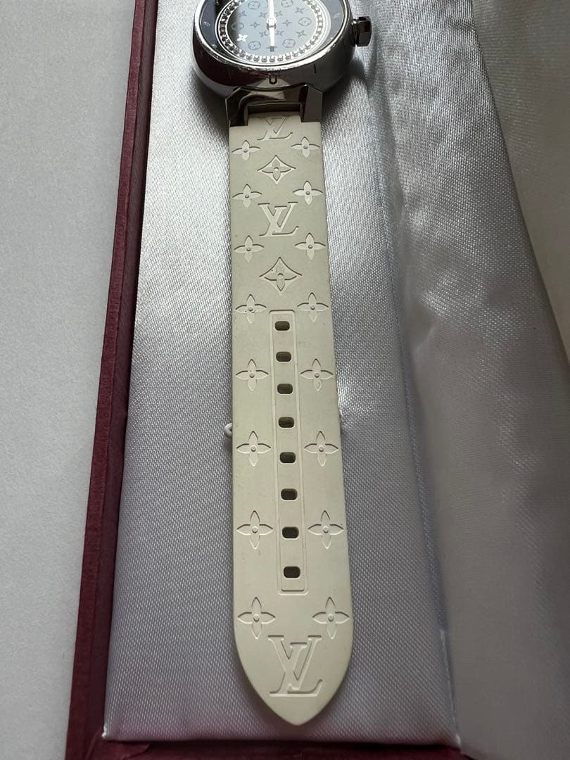 LOUIS VUITTON タンブール 腕時計 クォーツ レディース ダイヤ