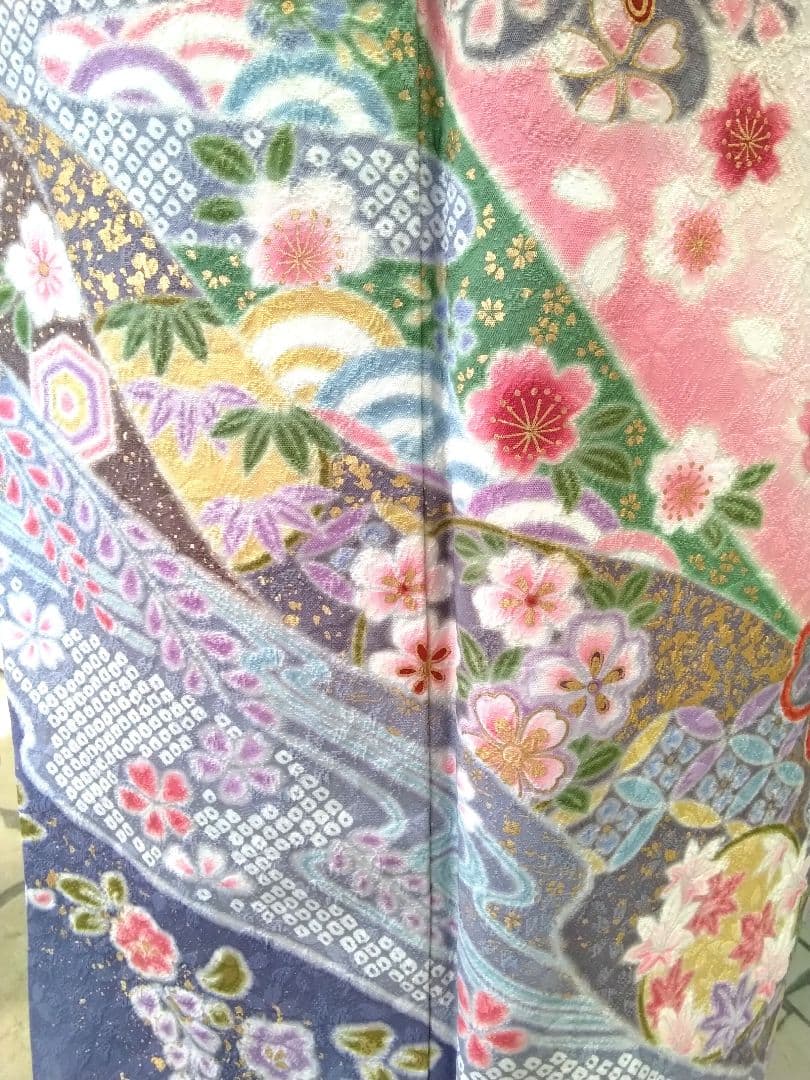 振袖フルセット、正絹振袖、成人式、重ね衿帯揚げ帯締め、西陣袋帯、襦袢、ガード加工