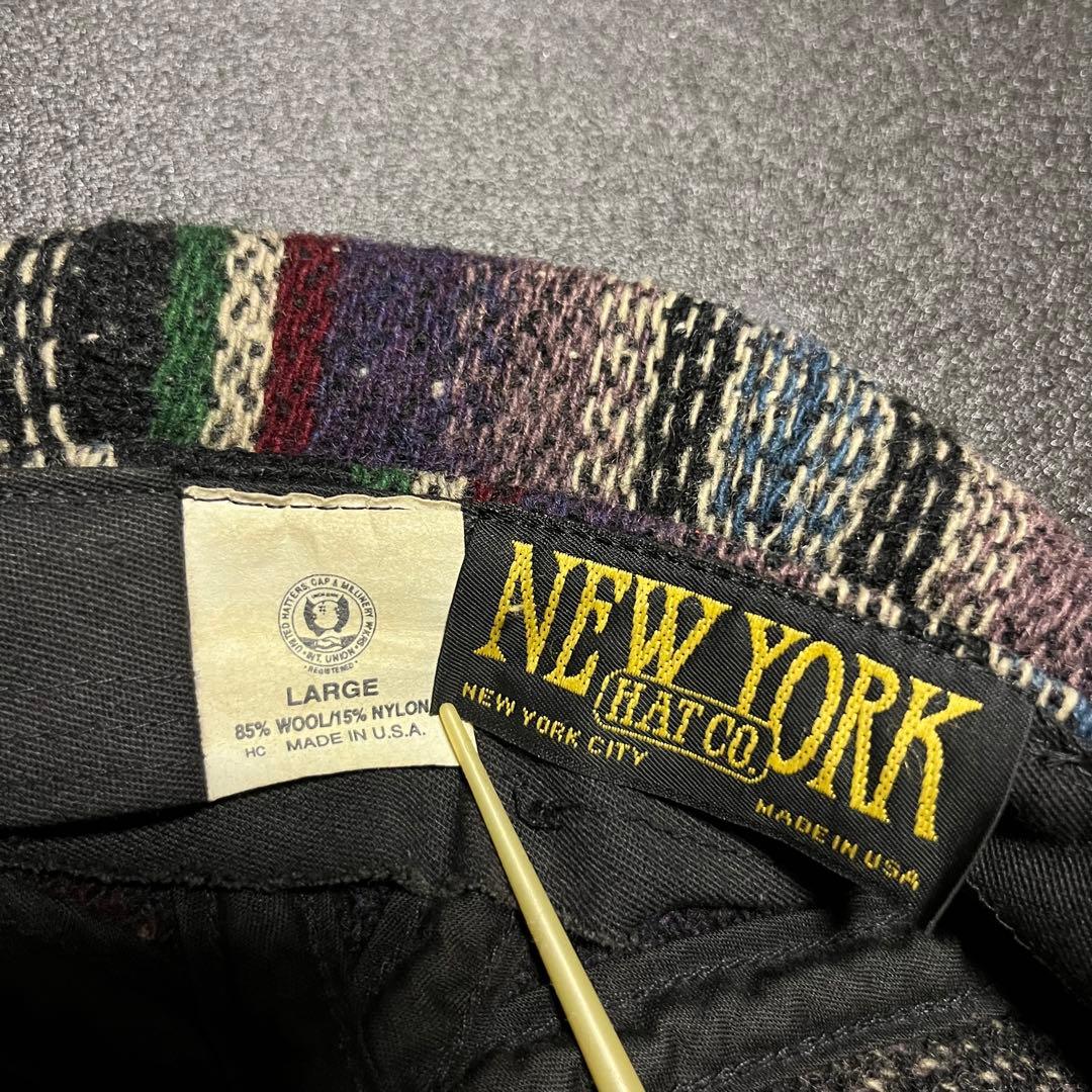 new york hat 90s 00s USA製 ウール キャスケット 廃盤品