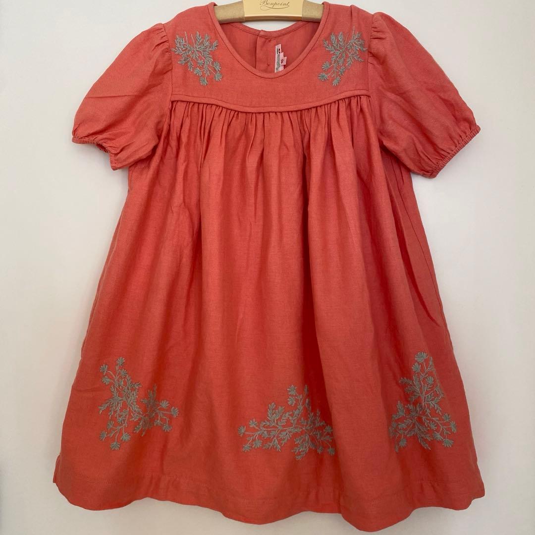 ボンポワン☆刺繍ワンピース☆size10