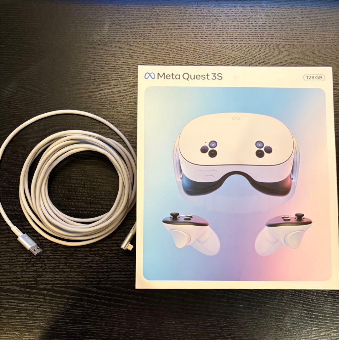  Quest 3S 128GB 本体　PCと繋げるための5mコード付