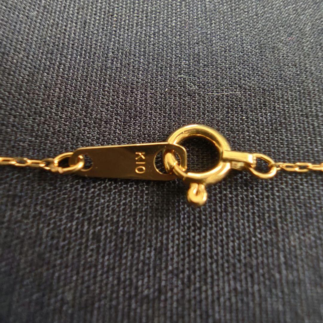 k10YG　ムーンストーン ネックレス　40cm