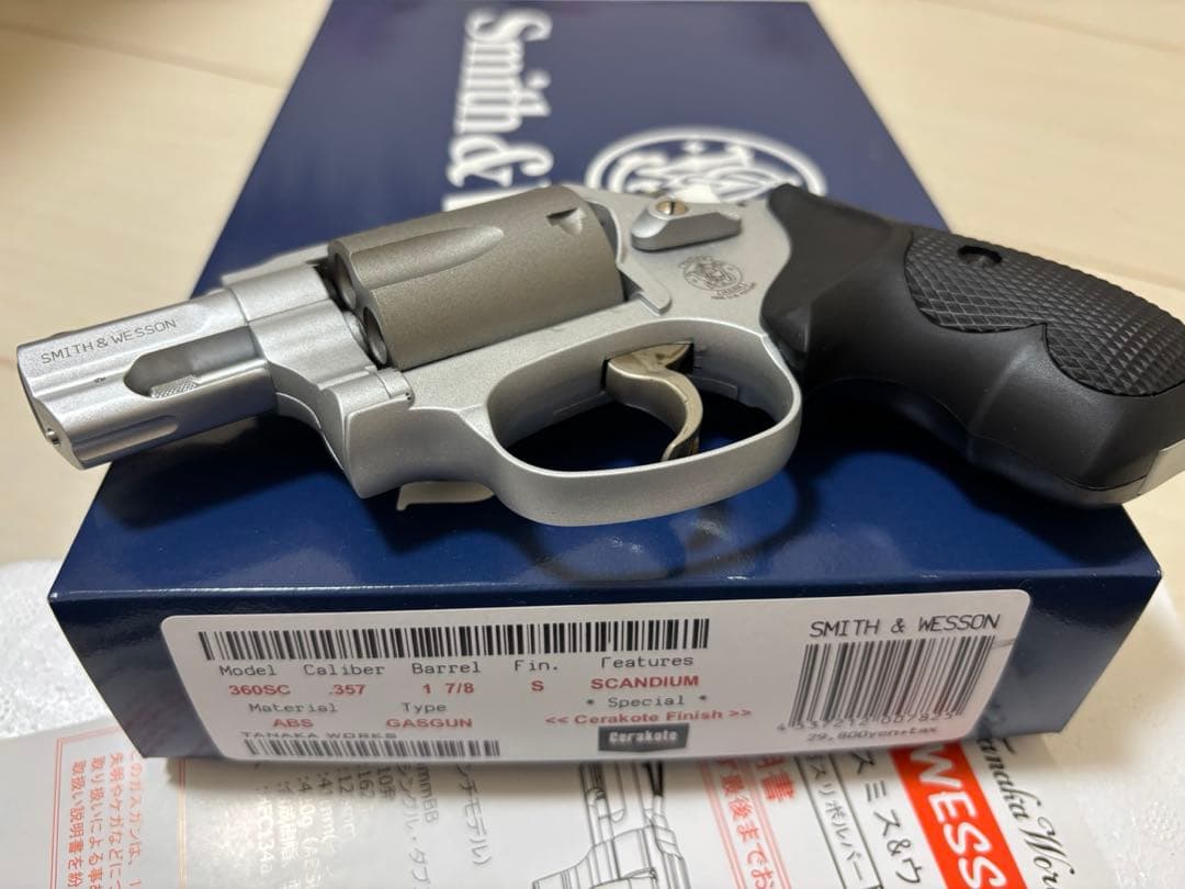 タナカ/ S&W M360 SC .357Magnum ABS＋セラコート