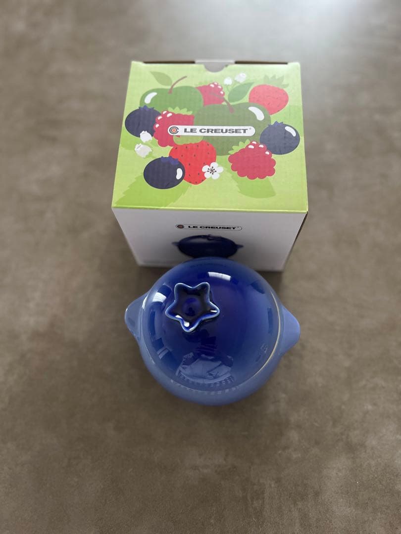 無断転載NG 即日発送　レア　新品　ル・クルーゼ　ミニ・ブルーベリー　小物入れ