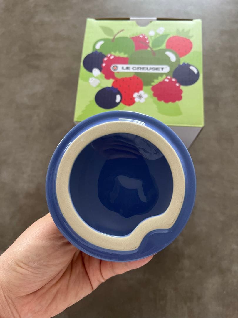 無断転載NG 即日発送　レア　新品　ル・クルーゼ　ミニ・ブルーベリー　小物入れ