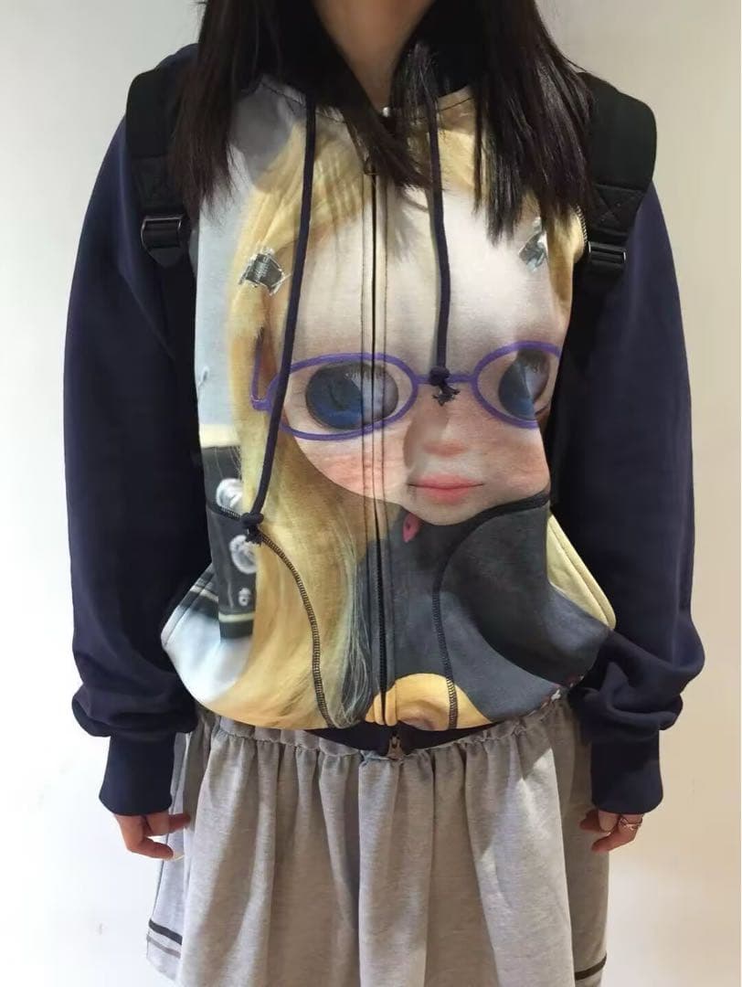 COYSEIO X BLYTHE コイセイオ ネイビー パーカー