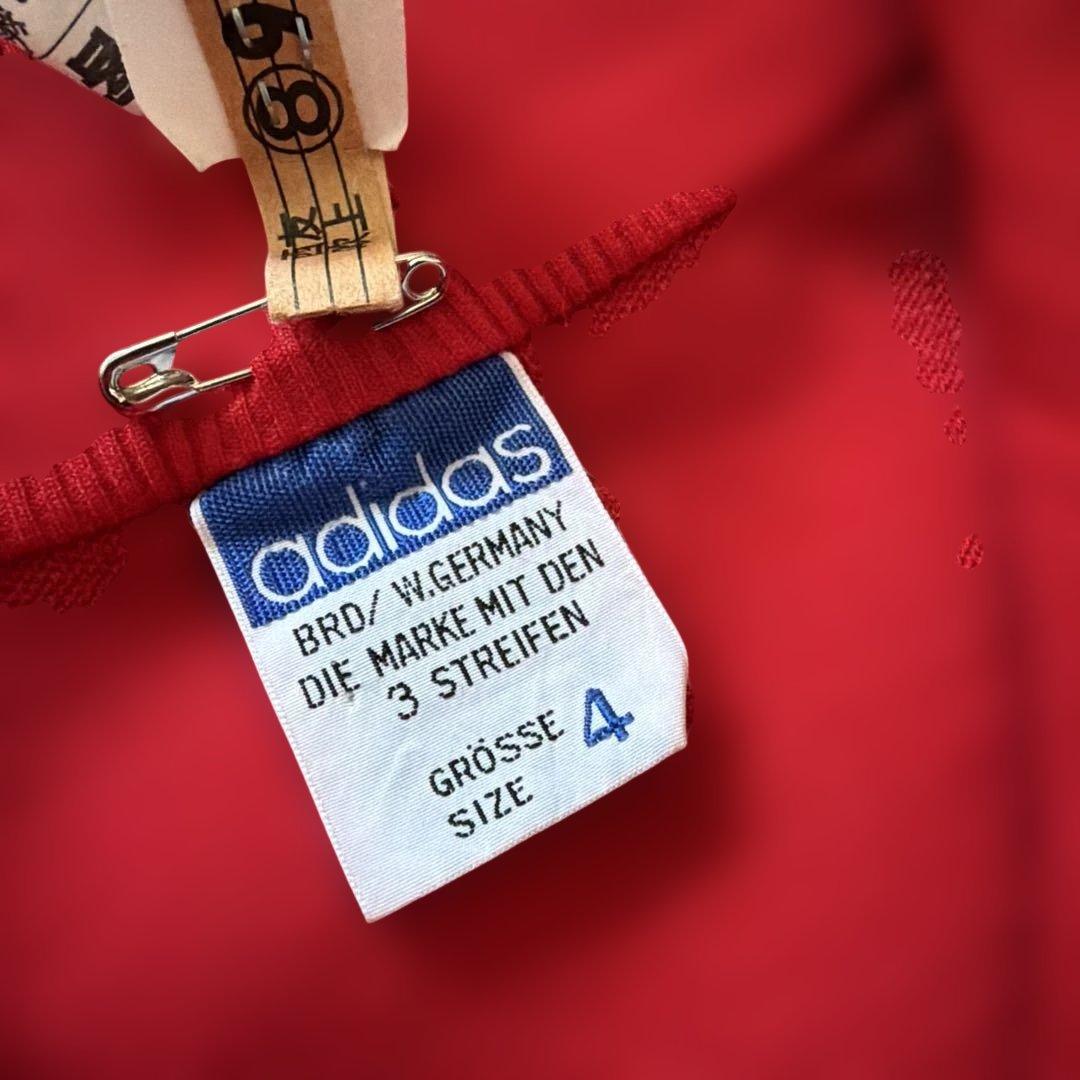 70's 80's adidas アディダス トラックジャケット レッド 4号