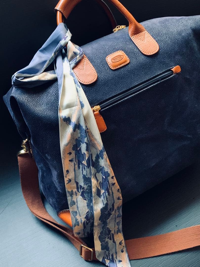 ミラノの老舗旅鞄Bric’s 「life」　ボストンバッグ　粋なサファイアブルー