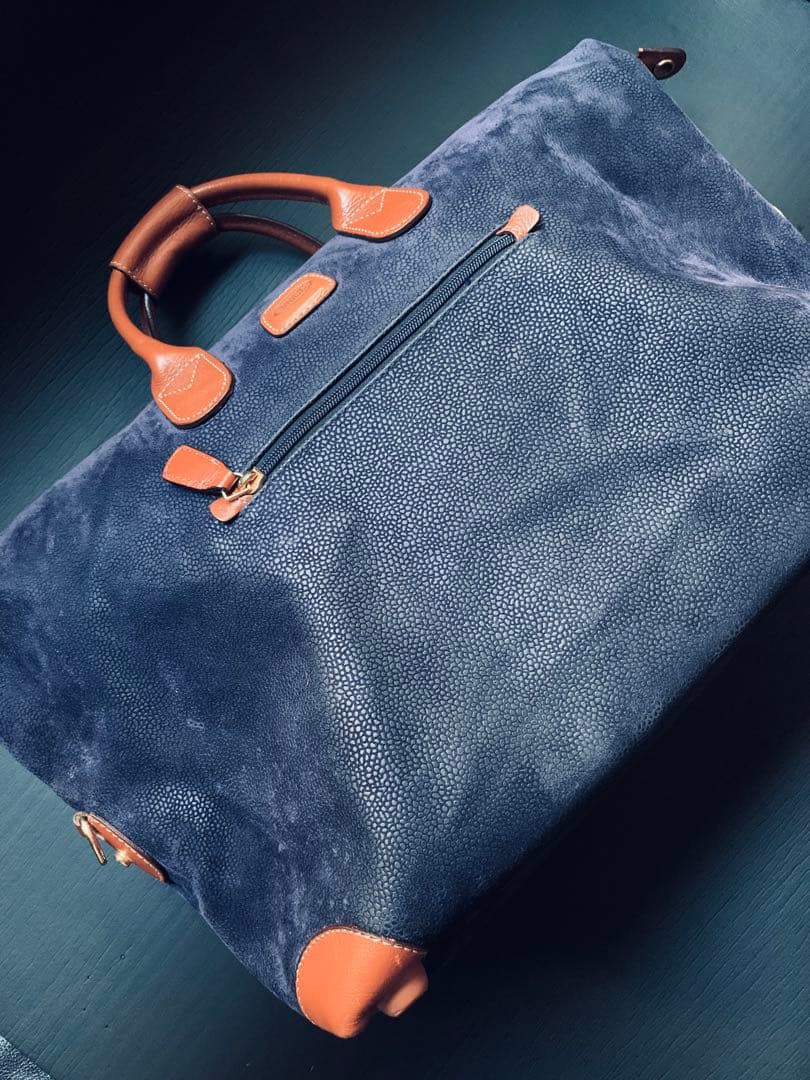 ミラノの老舗旅鞄Bric’s 「life」　ボストンバッグ　粋なサファイアブルー