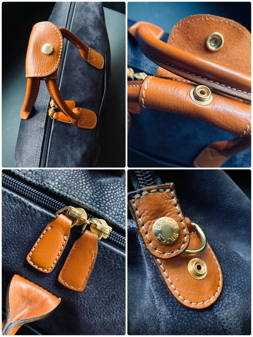 ミラノの老舗旅鞄Bric’s 「life」　ボストンバッグ　粋なサファイアブルー