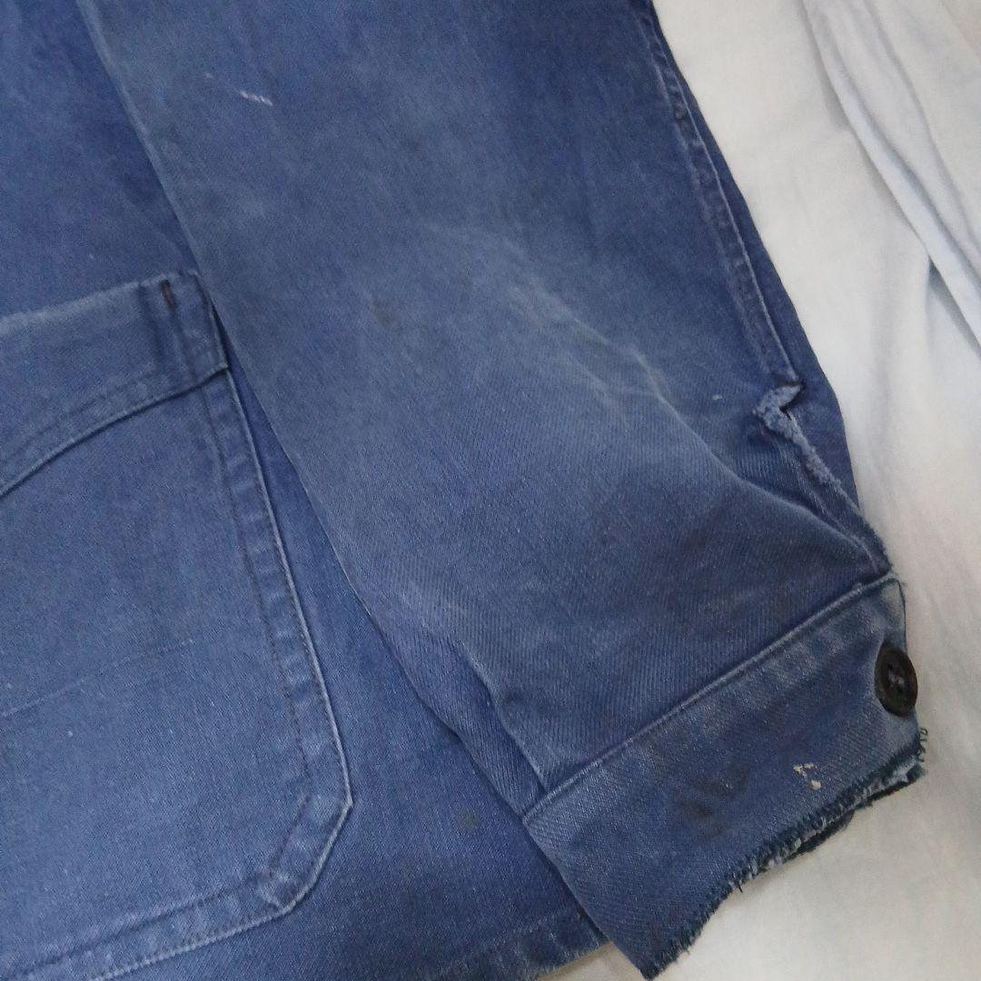 40s　50s　フレンチコットンツイルジャケット　vポケ