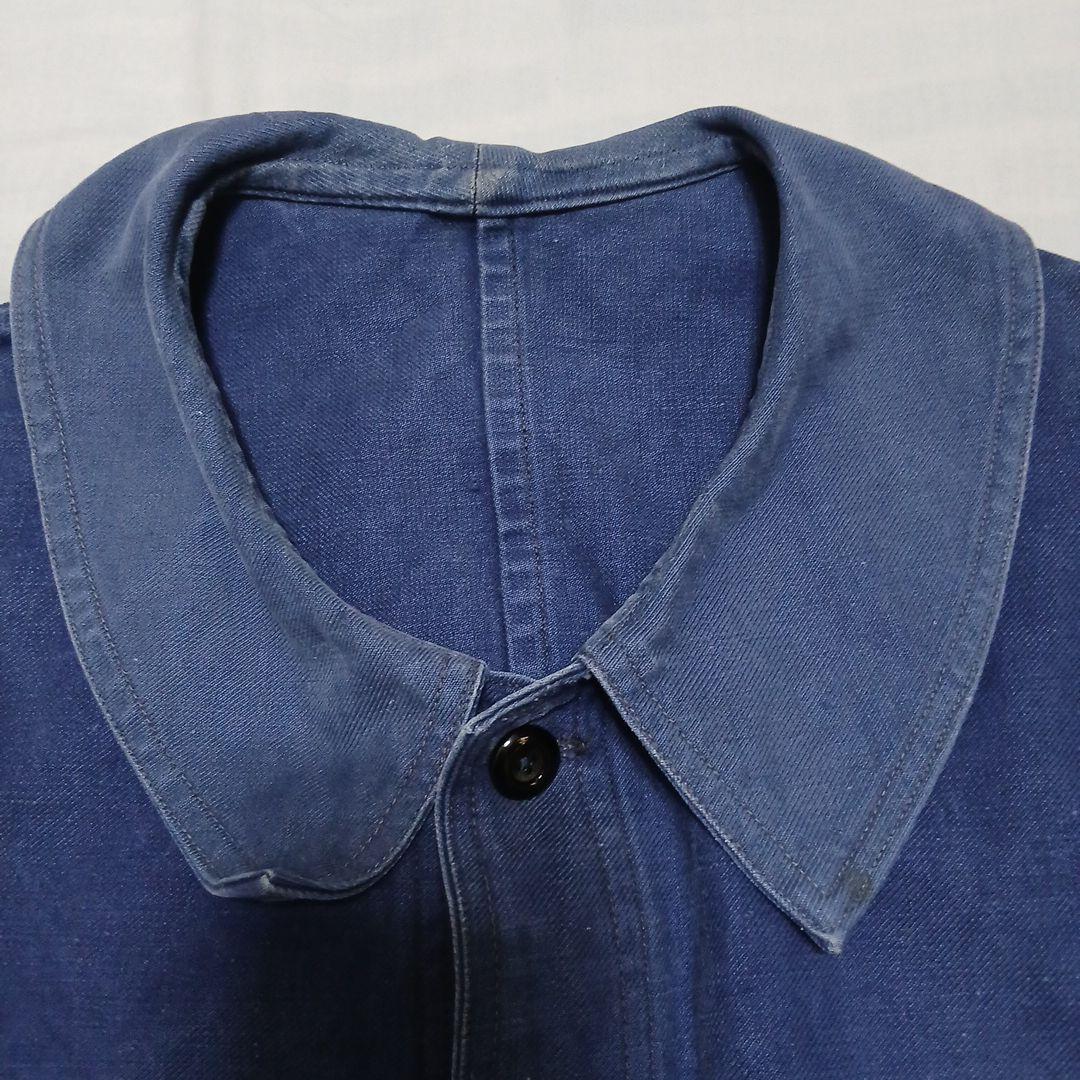 40s　50s　フレンチコットンツイルジャケット　vポケ