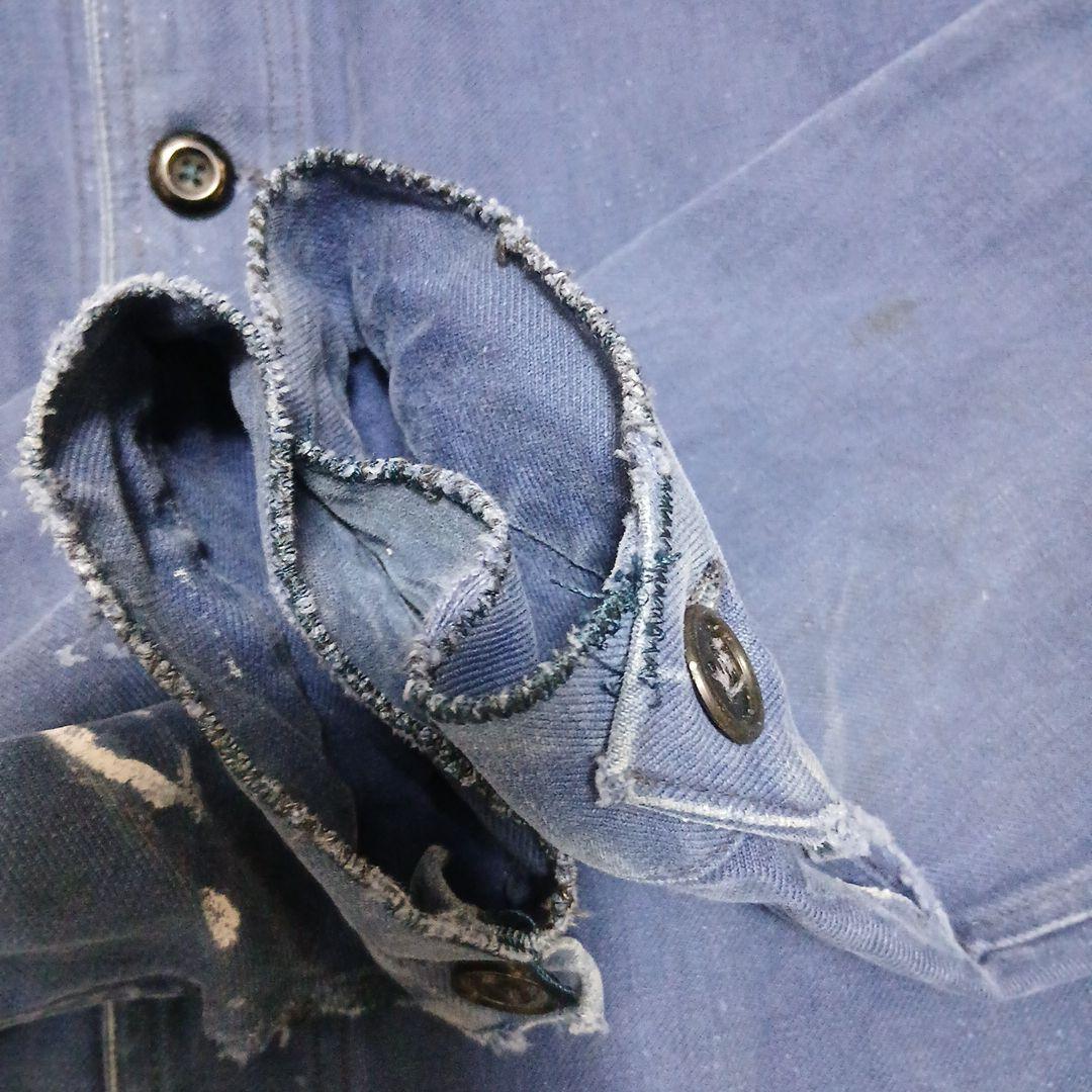 40s　50s　フレンチコットンツイルジャケット　vポケ