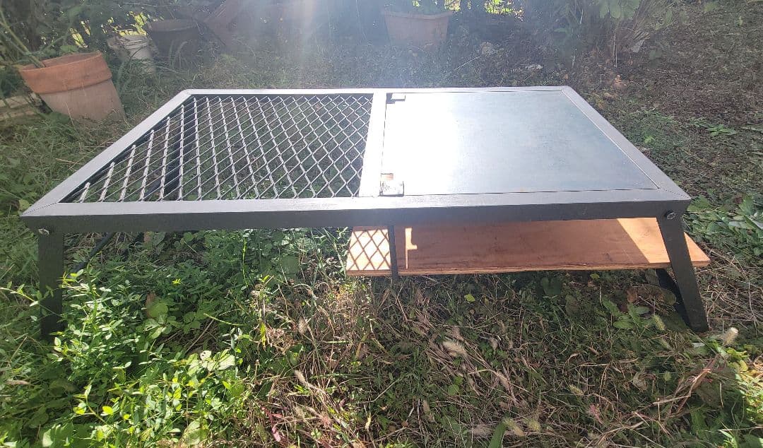 折りたたみ式アウトドア　 アイアンテーブル