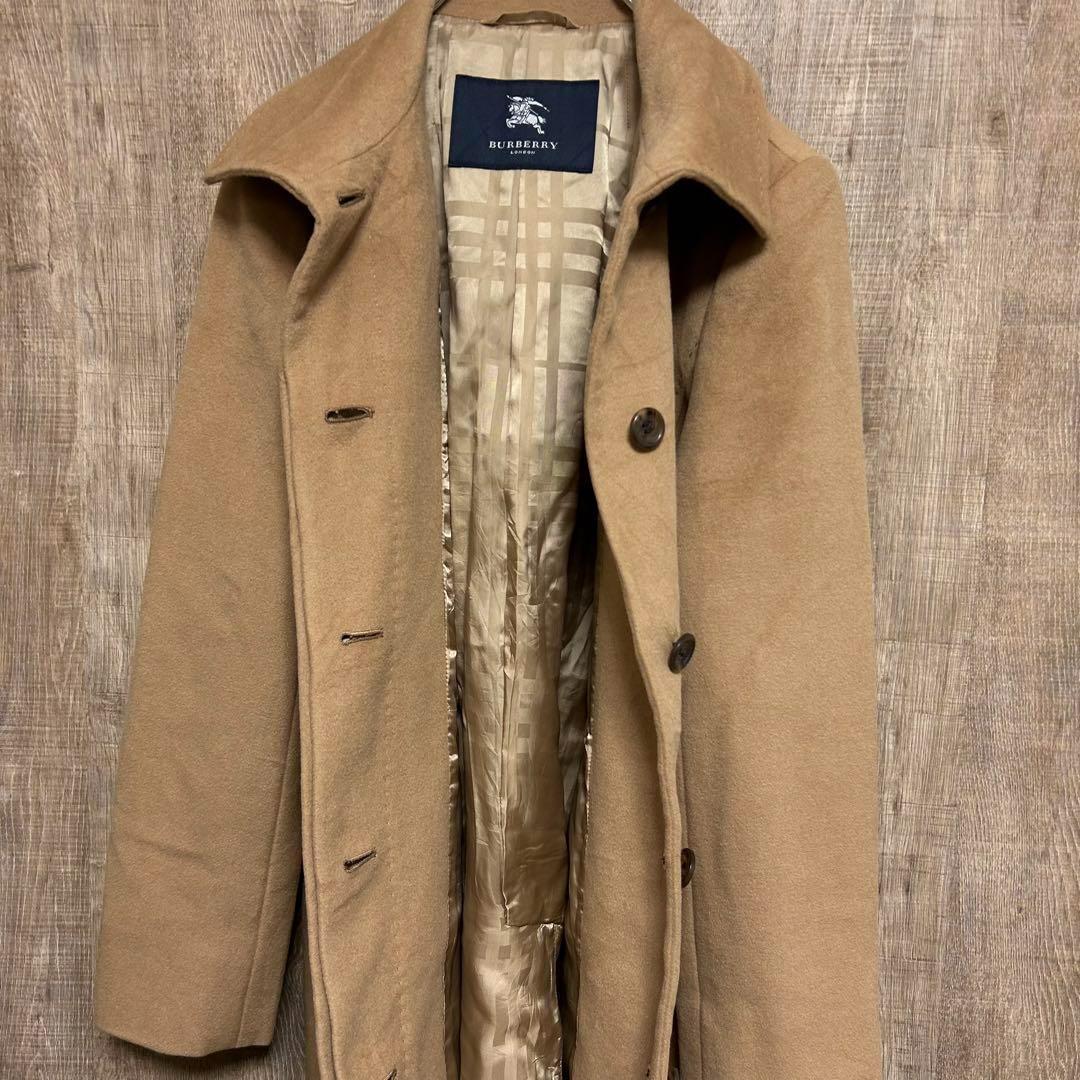 BURBERRY LONDON バーバリー　ウールコート　9　ブラウン系