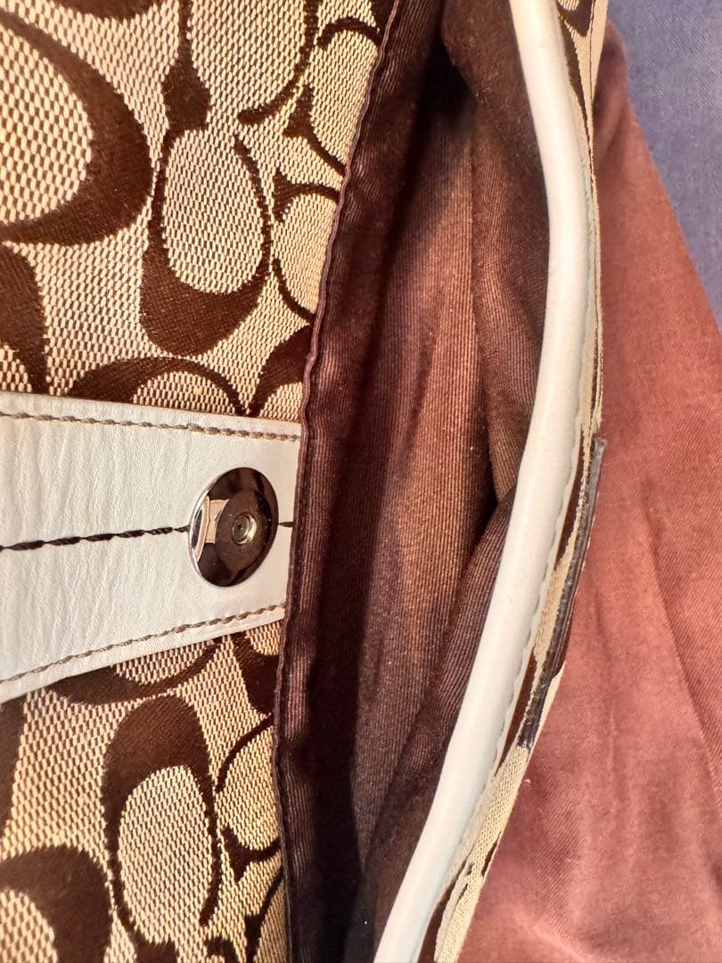 【美品】　COACH ショルダーバッグ ブラウン