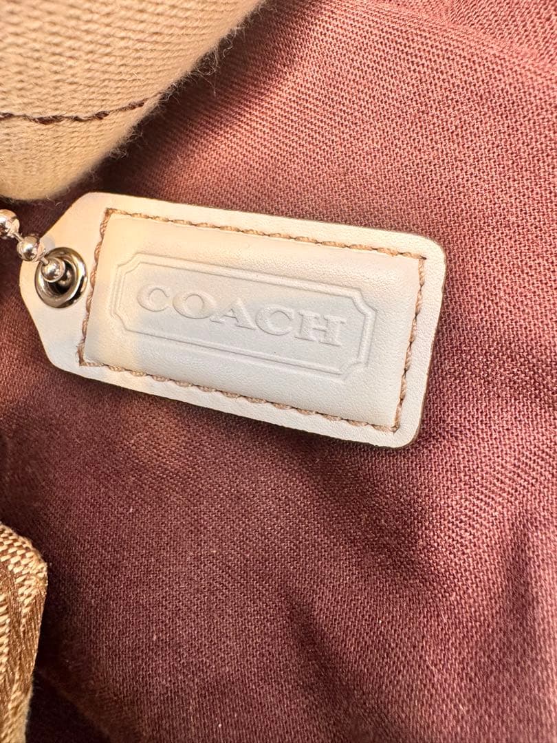 【美品】　COACH ショルダーバッグ ブラウン