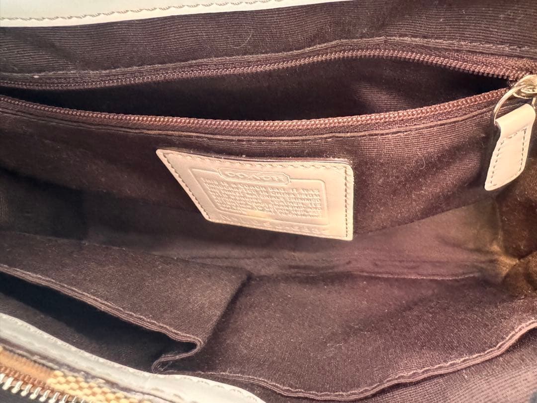 【美品】　COACH ショルダーバッグ ブラウン