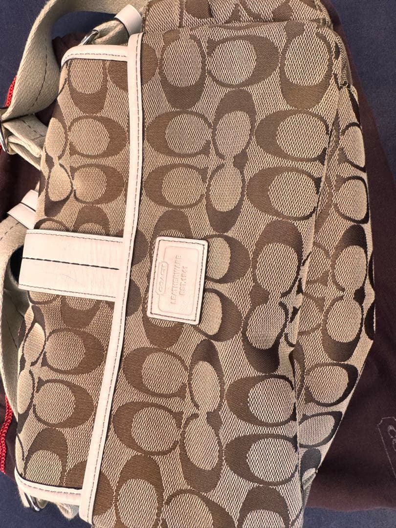 【美品】　COACH ショルダーバッグ ブラウン