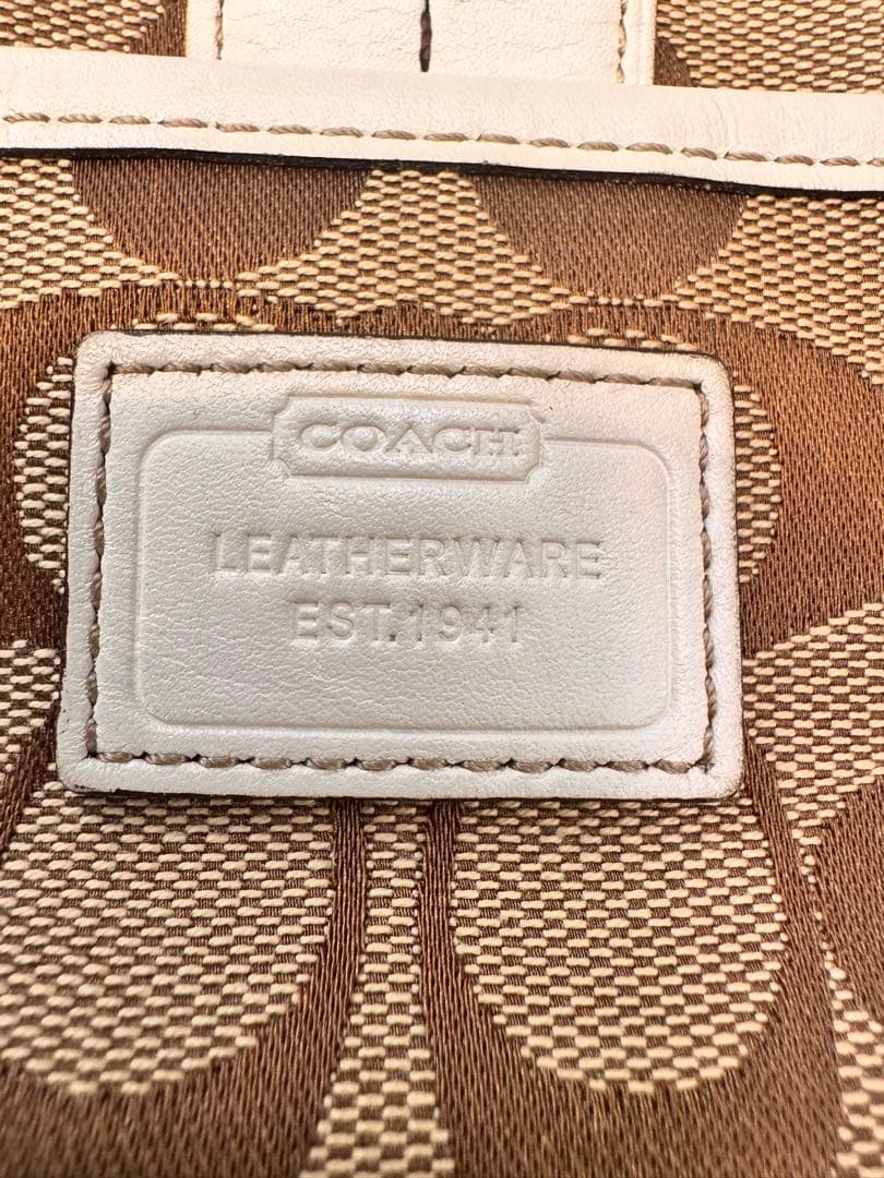 【美品】　COACH ショルダーバッグ ブラウン