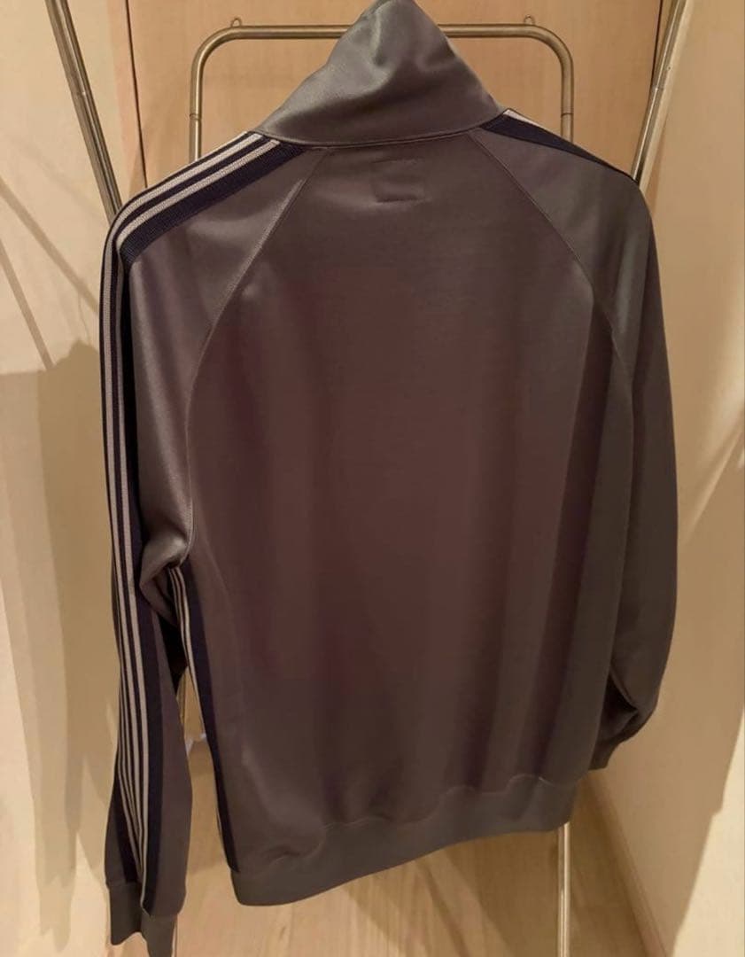 ニードルス×ロフトマン トラックジャケット グレー×ネイビー L