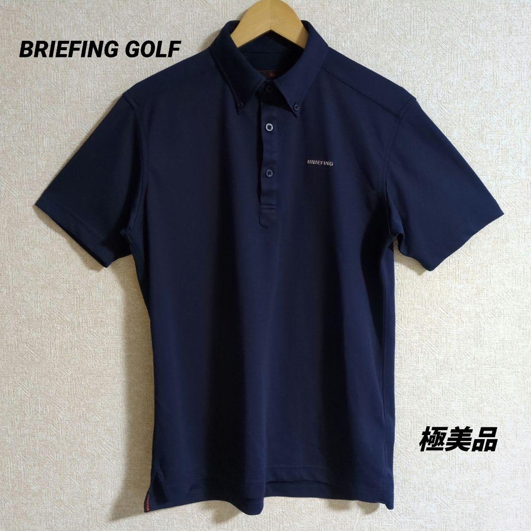 ブリーフィングゴルフ ポロシャツ ゴルフウェア ネイビー L