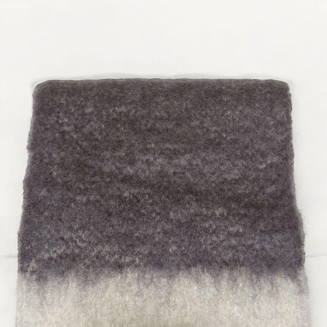 LOEWE ロエベ モヘヤマフラー グラデーション ブルー グレー ネイビー