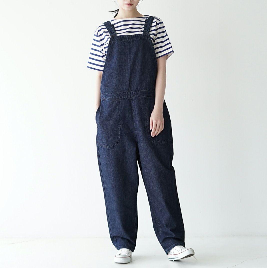 美品 ダントン DANTON デニムオールインワン 36 オーバーオール