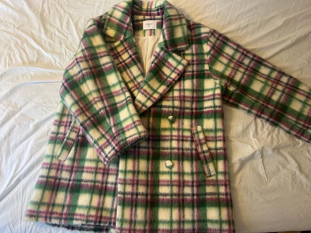 ジャケット・アウター ADORABLE SHAGGY CHECK COAT