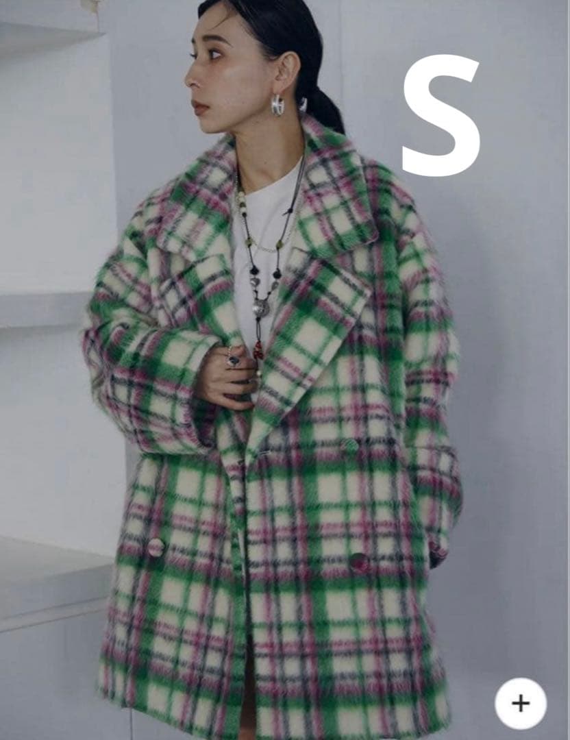 ジャケット・アウター ADORABLE SHAGGY CHECK COAT
