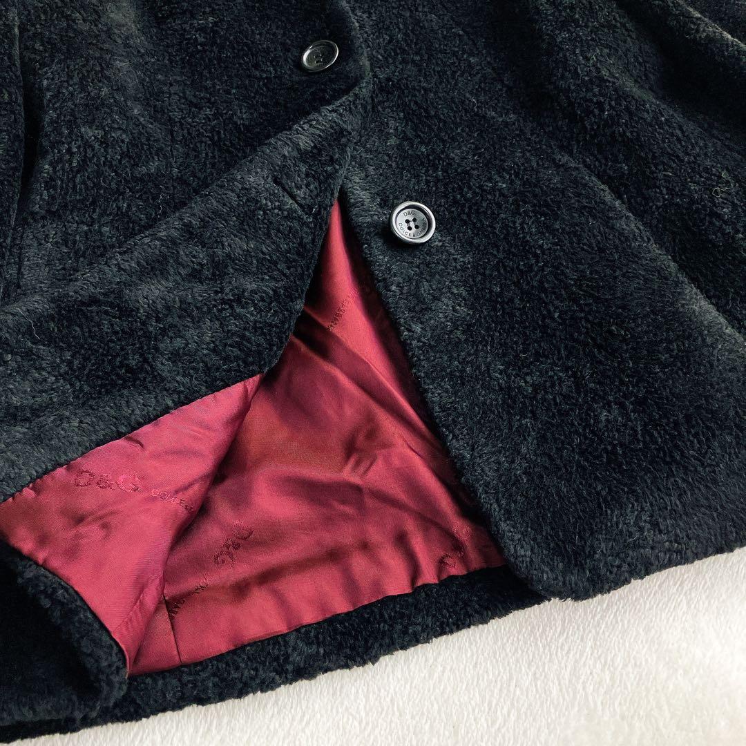 D&Gドルチェアンドガッバーナ★ボアフリース テーラードジャケット シャドウロゴ