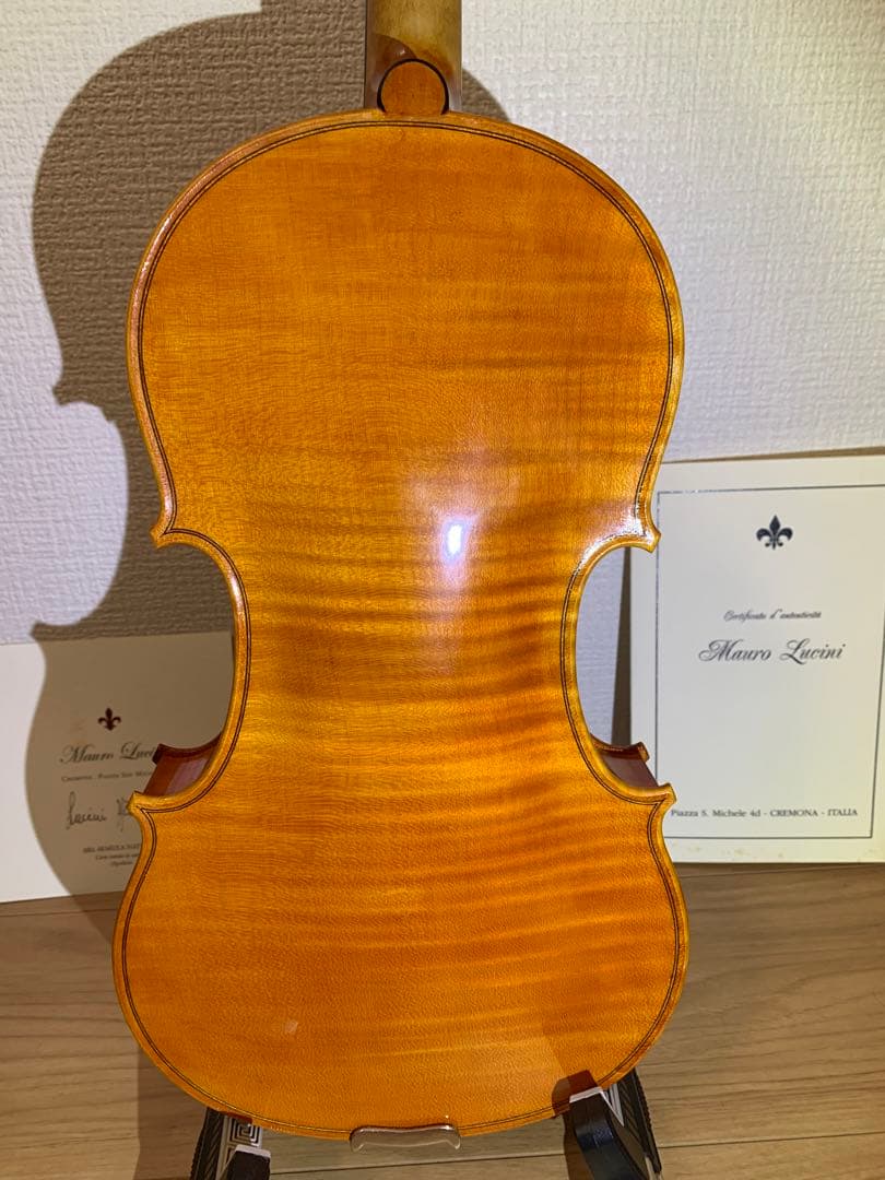 イタリア・クレモナ製　4/4バイオリン　Mauro Lucini 虎杢